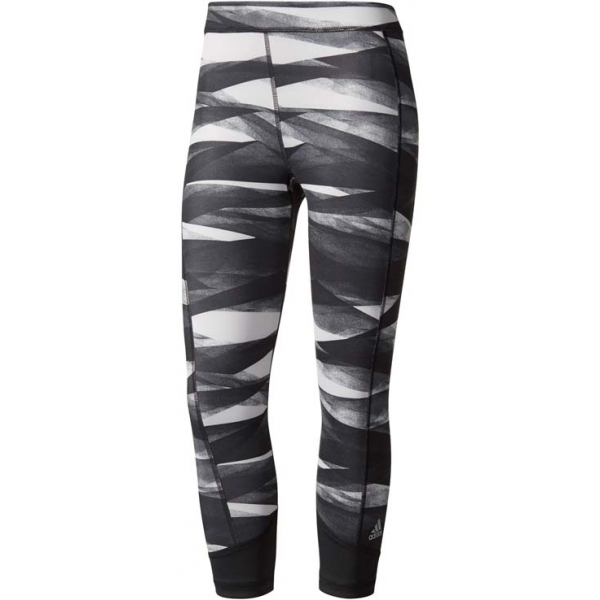 adidas TECHFIT CAPRI PRINT černá XS - Dámské tříčtvrteční legíny adidas