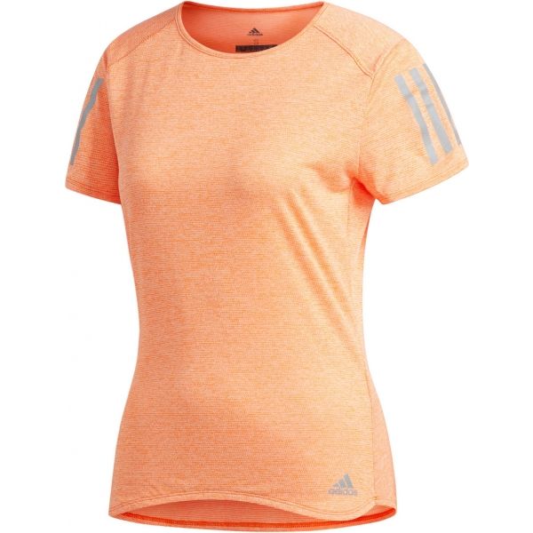 adidas RESPONSE TEE W oranžová L - Dámské běžecké triko adidas