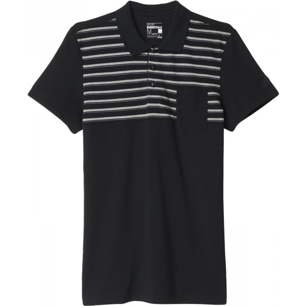 adidas ESS YD POLO černá S - Pánské polo tričko adidas