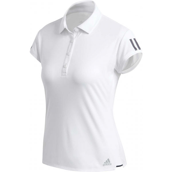 adidas CLUB 3 STRIPES POLO bílá M - Dámské tenisové tričko adidas