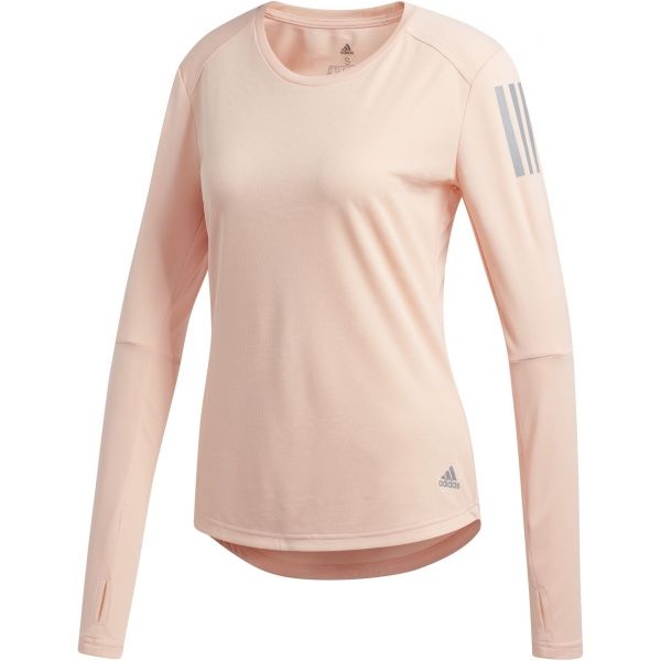 adidas OWN THE RUN LS oranžová L - Dámské běžecké tričko adidas