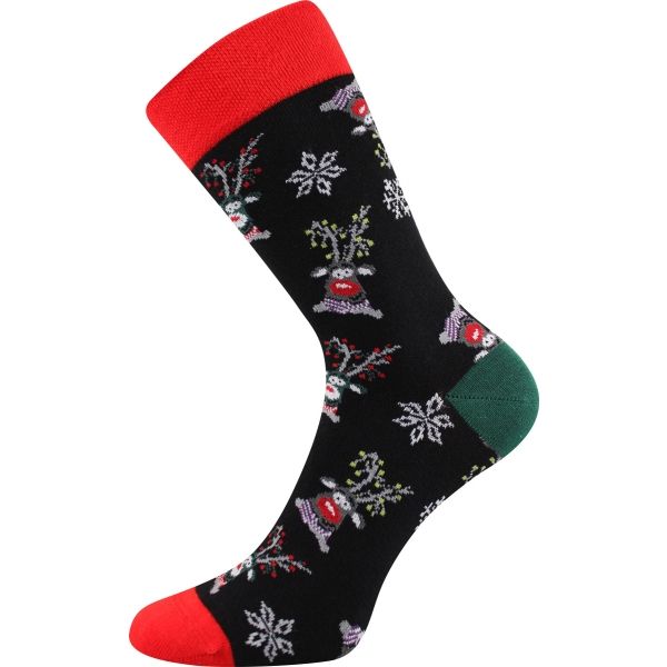 Boma N03059 S-PATTE černá 35 - 38 - Vánoční ponožky Boma