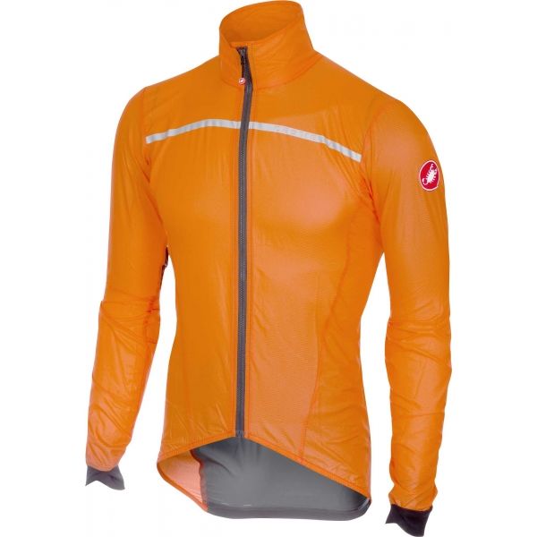 Castelli SUPERLEGGERA oranžová XL - Pánská bunda Castelli