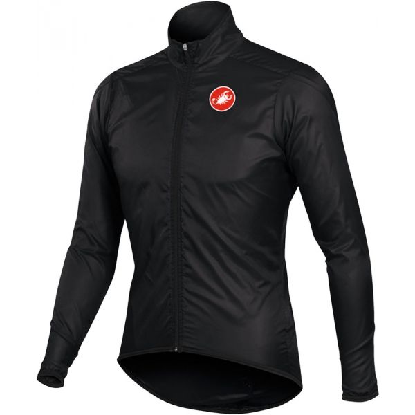 Castelli SQUADRA LONG JACKET černá S - Pánská cyklistická bunda Castelli