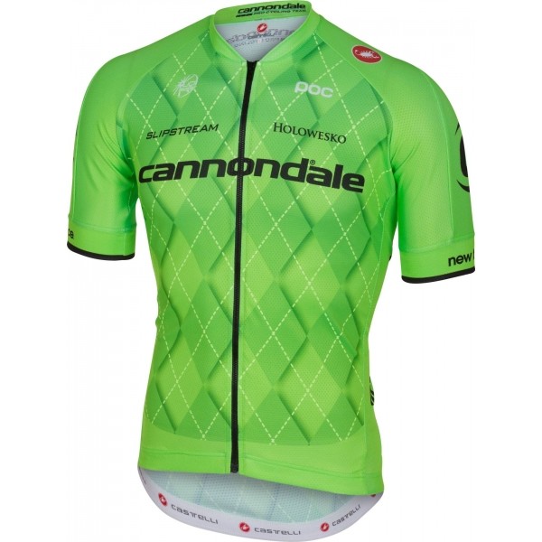 Castelli TEAM 2.0 JERSEY FZ zelená L - Pánský cyklistický dres Castelli