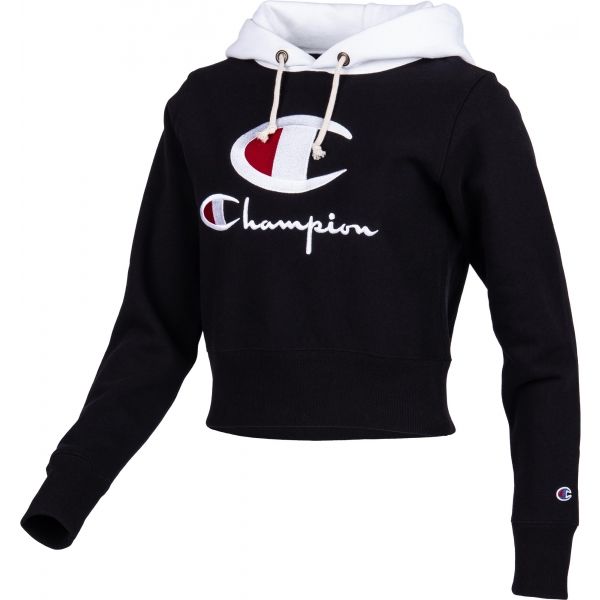 Champion HOODED SWEATSHIRT černá L - Dámská mikina Champion