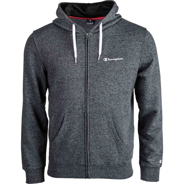 Champion HOODED FULL ZIP SWEATSHIRT tmavě šedá XL - Pánská mikina Champion