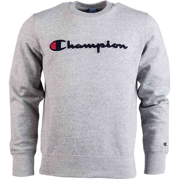 Champion CREWNECK SWEATSHIRT šedá M - Pánská mikina Champion