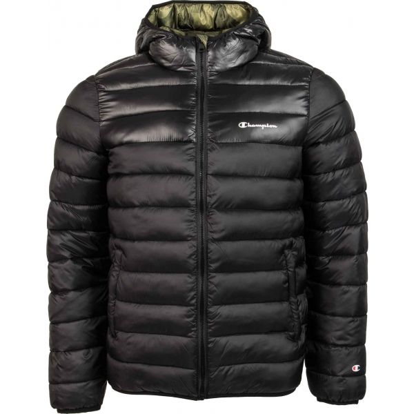 Champion HOODED JACKET černá M - Pánská zimní bunda Champion
