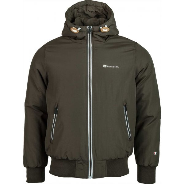 Champion JACKET tmavě zelená M - Pánská bunda Champion