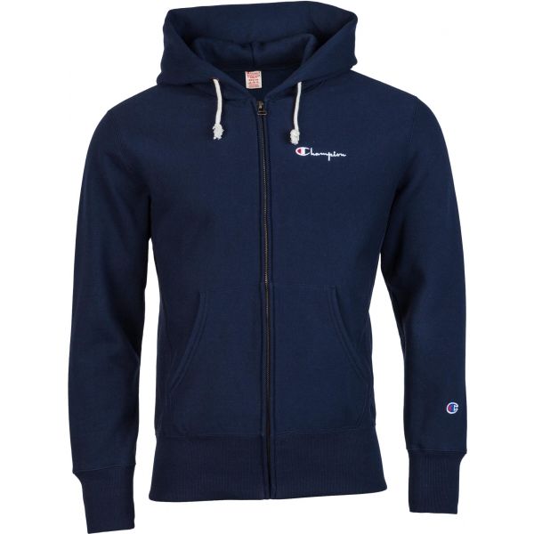 Champion HOODED FULL ZIP SWE tmavě modrá XL - Pánská mikina Champion