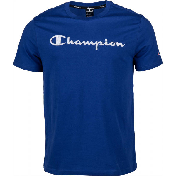Champion CREWNECK T-SHIRT modrá M - Pánské triko Champion