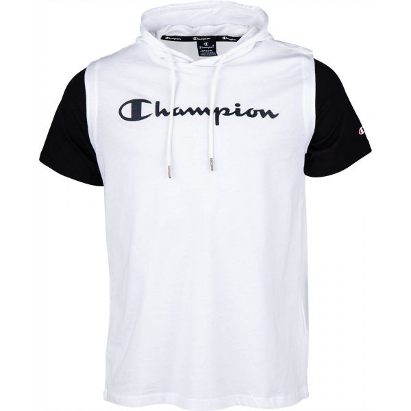 Champion HOODED SLEEVELESS T-SHIRT bílá XL - Pánské triko s kapucí Champion