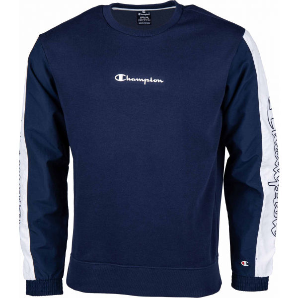 Champion CREWNECK SWEATSHIRT tmavě modrá L - Pánská mikina Champion