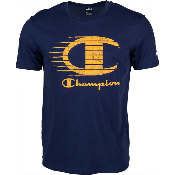 Champion CREWNECK T-SHIRT tmavě modrá S - Pánské tričko Champion