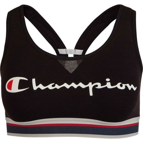 Champion CROP TOP AUTHENTIC černá M - Dámská sportovní podprsenka Champion