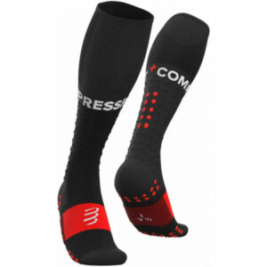 Compressport FULL SOCKS RUN čern&aacute; T4 - Kompresn&iacute; běžeck&eacute; podkolenky Compressport
