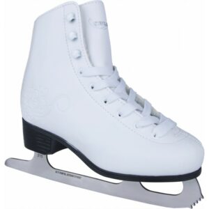 Crowned LUXURY JR b&iacute;l&aacute; 28 - D&iacute;vč&iacute; ledn&iacute; brusle Crowned