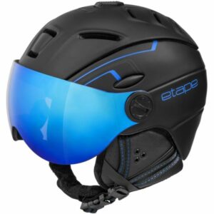 Etape COMP PRO modr&aacute; (58 - 61) - Unisex lyžařsk&aacute; přilba s visorem Etape