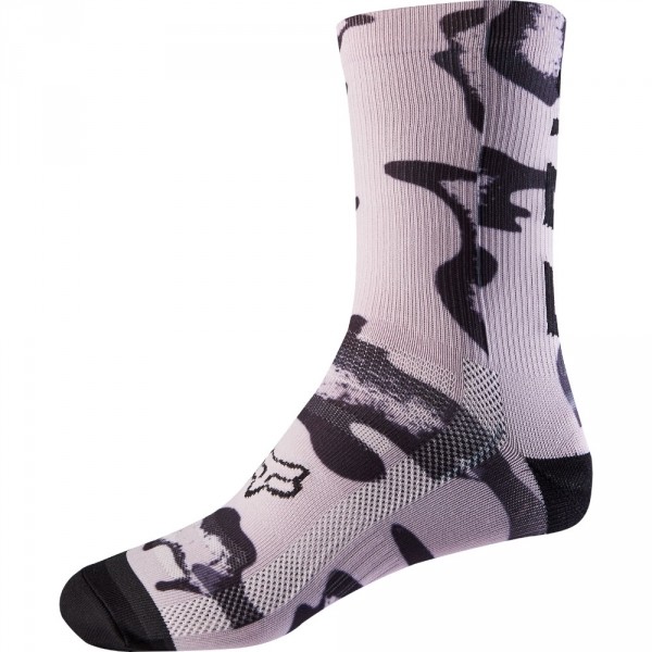 Fox W 8 PRINT SOCK růžová NS - Cyklistické ponožky Fox