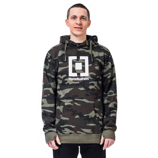 Horsefeathers LEADER SWEATSHIRT tmavě zelená XL - Pánská mikina Horsefeathers