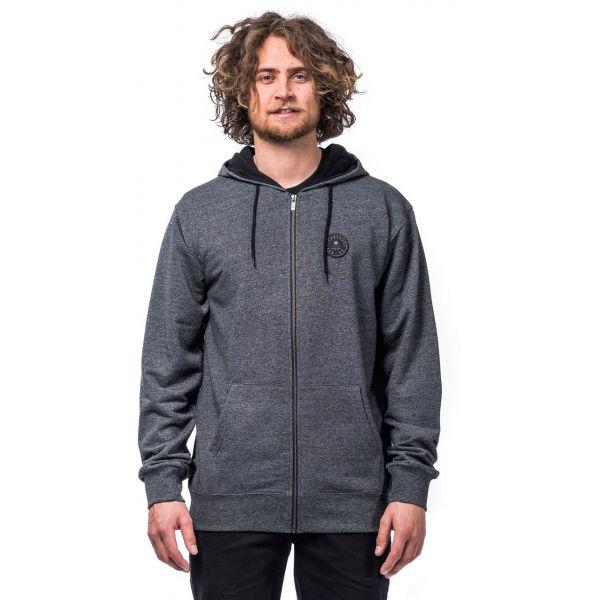 Horsefeathers JENSEN SWEATSHIRT šedá M - Pánská mikina Horsefeathers