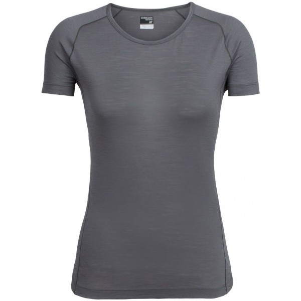 Icebreaker ZEAL SS CREWE šedá L - Dámské triko Icebreaker