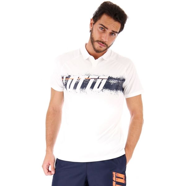 Lotto LOGO POLO PL bílá XXL - Pánské polo triko Lotto