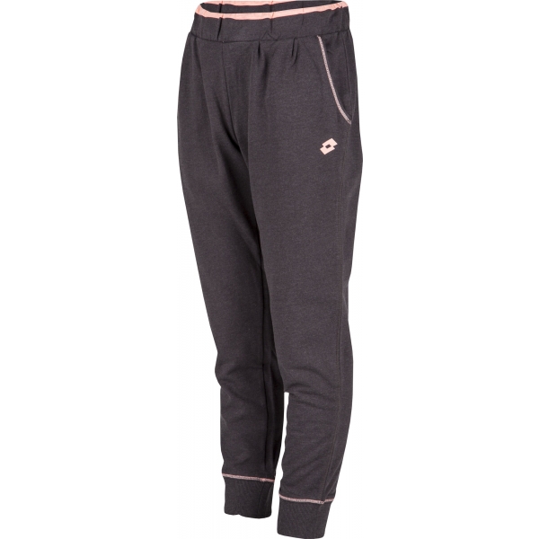 Lotto DOLLY V PANTS G tmavě šedá S - Dívčí tepláky Lotto