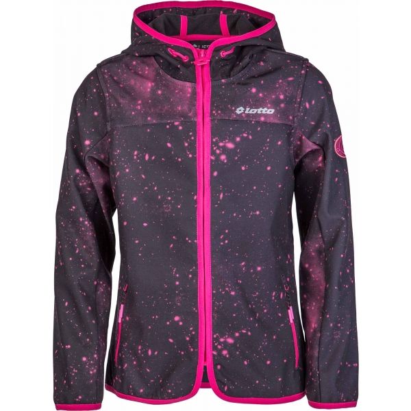 Lotto GEORGIANA růžová 116-122 - Dívčí softshellová bunda Lotto