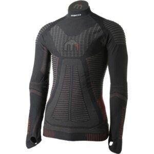 Mico LONG SLEEVES MOCK NECK SHIRT M1 černá XL/XXL - Pánské lyžařské spodní prádlo z řady M1 Performance Mico