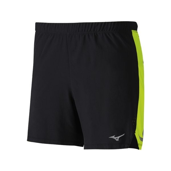Mizuno AERO 4.5 SHORT černá XL - Pánské běžecké šortky Mizuno