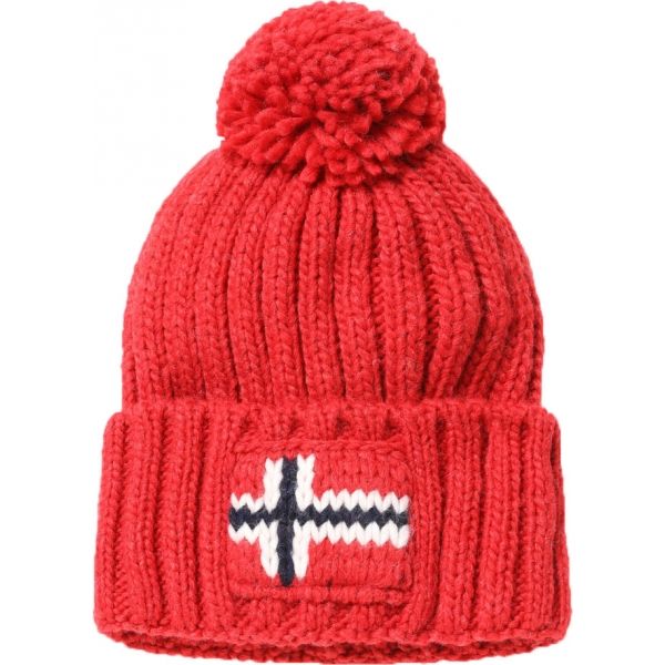 Napapijri SEMIURY 2 červená UNI - Pánská čepice Napapijri