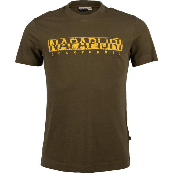 Napapijri SOLANOS tmavě zelená L - Pánské tričko Napapijri