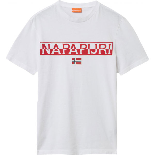 Napapijri SARAS bílá XXL - Pánské tričko Napapijri