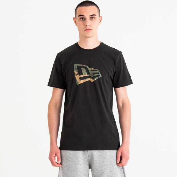 New Era NE FLAG CAMO INFILL černá M - Pánské triko New Era