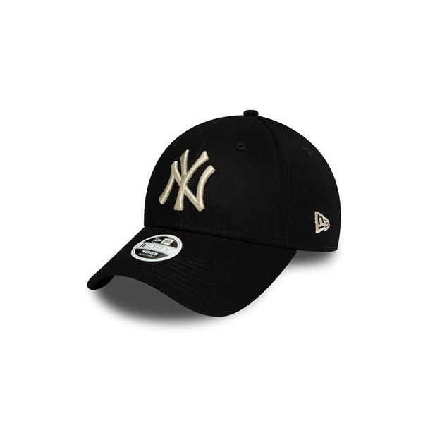 New Era 9FORTY METALLIC NEW YORK YANKEES černá UNI - Dámská kšiltovka New Era