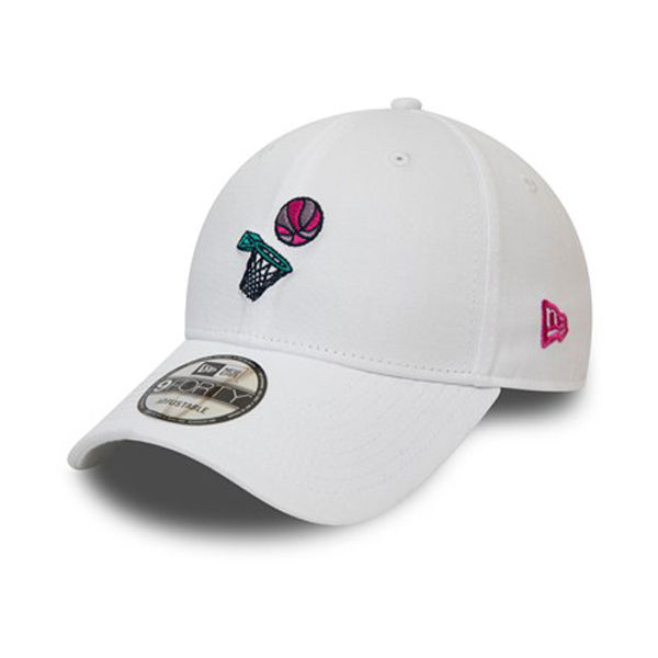 New Era NEW ERA 9FORTY BASKETBALL WHITE CAP  UNI - Dámská kšiltovka New Era