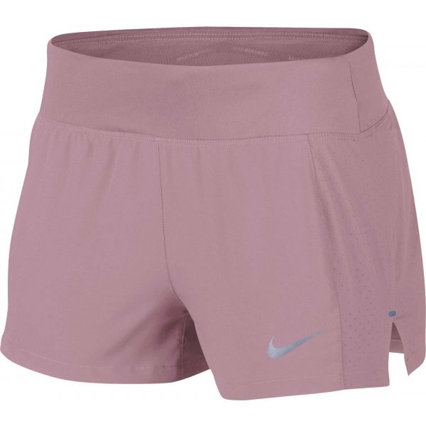 Nike ECLIPSE 3IN SHORT růžová L - Dámské běžecké kraťasy Nike