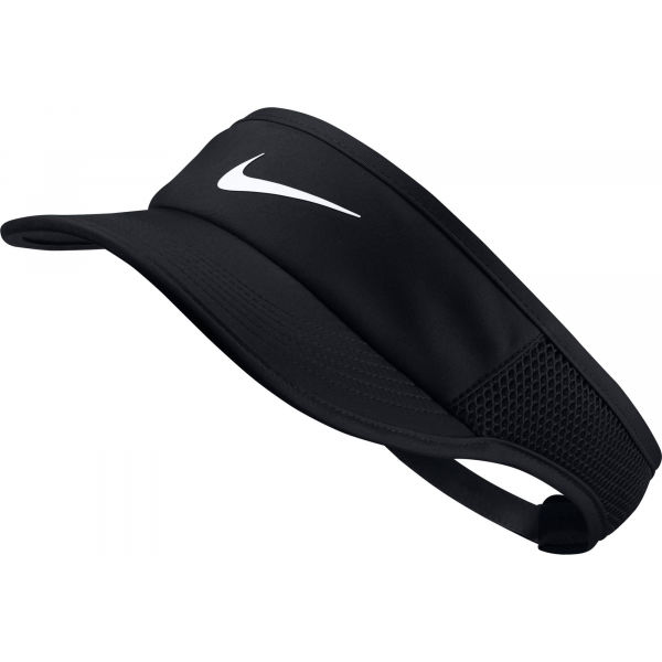 Nike AROBILL FTHRLT VISOR ADJ W černá UNI - Dámský kšilt Nike