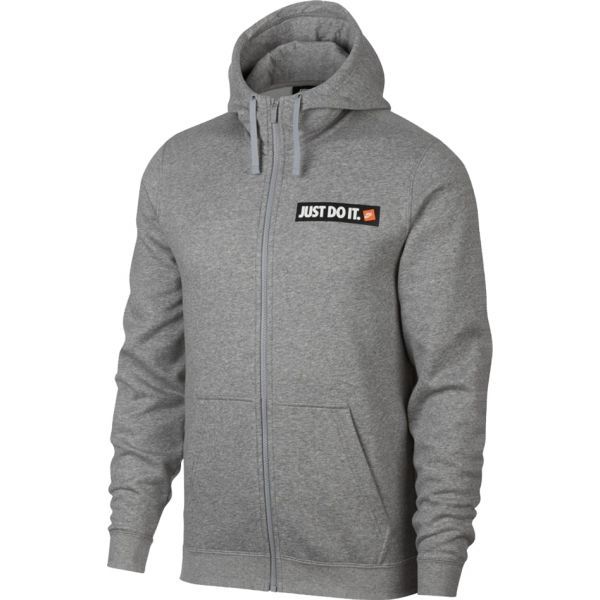 Nike NSW HBR HOODIE FZ FLC šedá XXL - Pánská mikina Nike