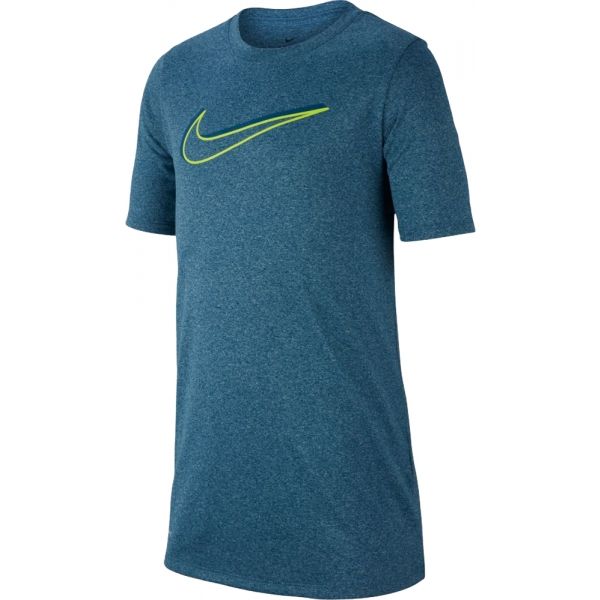 Nike NK DRY LEG TEE 3D SWOOSH modrá XS - Chlapecké sportovní triko Nike
