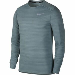 Nike NK DRY MILER TOP LS světle zelená M - Pánské běžecké triko Nike