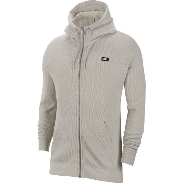 Nike NSW ME HOODIE FZ WAFLE béžová XL - Pánská mikina Nike