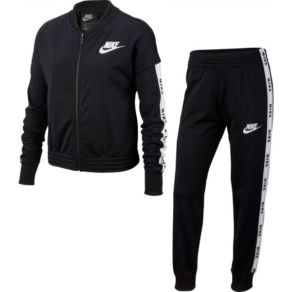 Nike NSW TRK SUIT TRICOT černá L - Dívčí souprava Nike