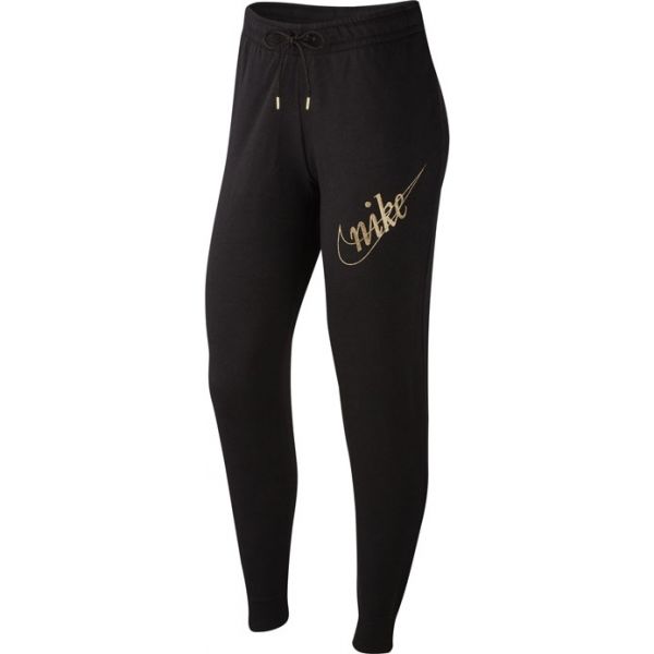 Nike NSW PANT FLC GLETTER W černá L - Dámské tepláky Nike