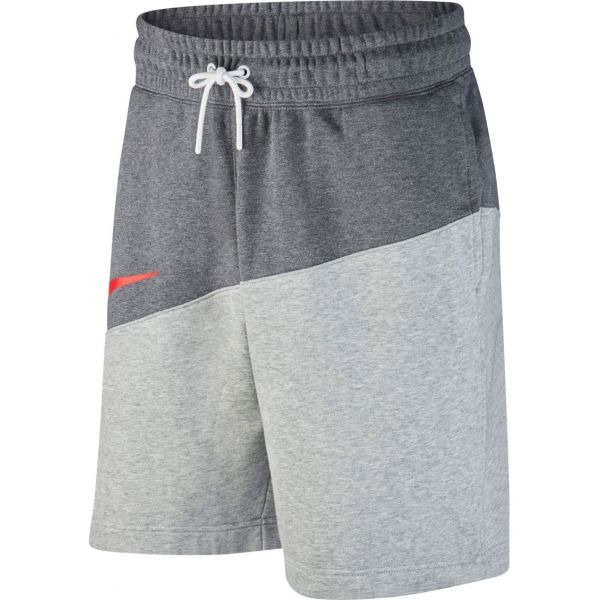 Nike NSW SWOOSH SHORT FT tmavě šedá XL - Pánské kraťasy Nike