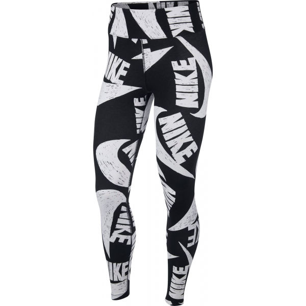 Nike NSW ICN CLSH LGGNG AOP W bílá XL - Dámské legíny Nike