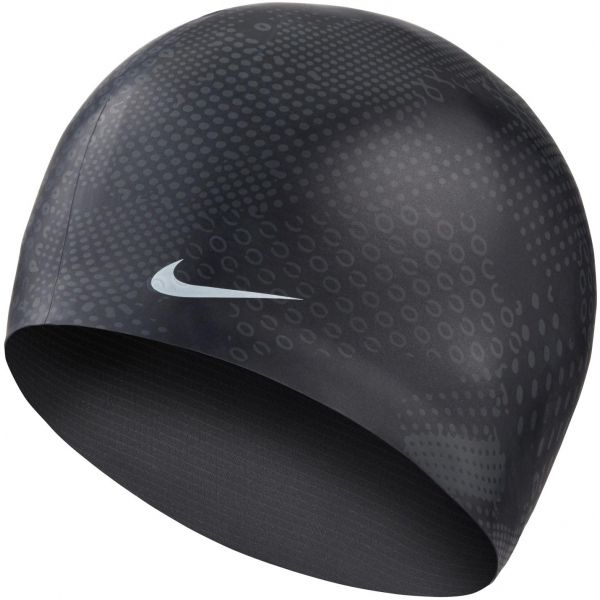 Nike OPTIC CAMO SILICONE CAP černá NS - Plavecká čepice Nike