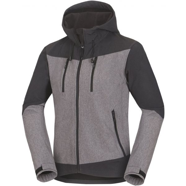 Northfinder LIROY šedá XXL - Pánská softshellová bunda Northfinder